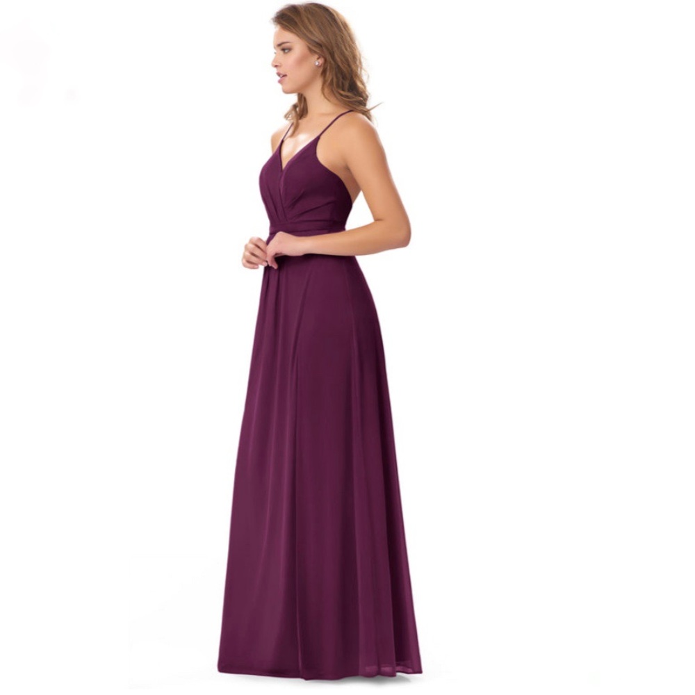 Azazie Luxy Bridesmaid Dress in Raspberry - Picture 4 of 11